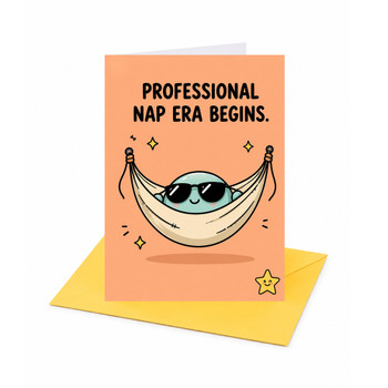 Professional Nap Era Begins Retirement Congratulations Card