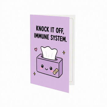 Knock It Off Immune System Get Well Soon Card