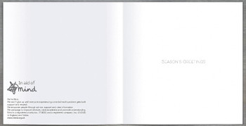 Pack of 8 Deck The Halls In Aid of Mind Charity Christmas Cards