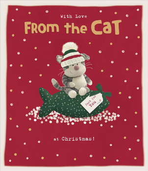 Boofle Sat On Fish From The Cat Christmas Card