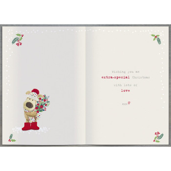 Boofle with Bouquet Mammy Christmas Card