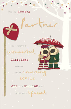 Boofles Under Umbrella Partner Christmas Card