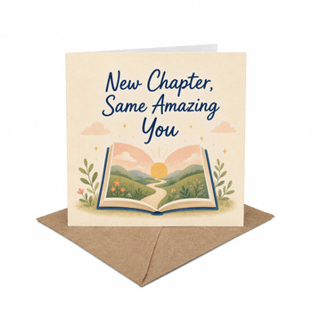 New Chapter Same Amazing You Encouragement Card New Beginnings Graduation