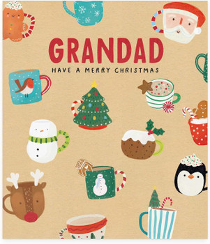 Xmas Icons Grandad Christmas Card