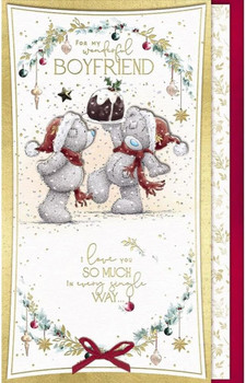 Wonderful Boyfriend Handmade Christmas Card