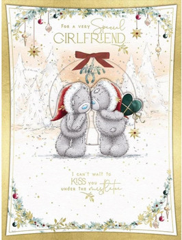 Bears Kissing Special Girlfriend Boxed Christmas Card