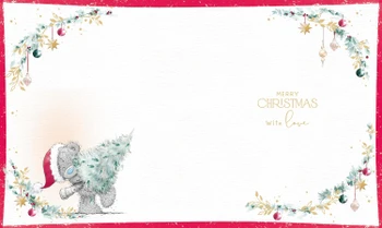 Bear With Tree Fabulous Nanny Christmas Card