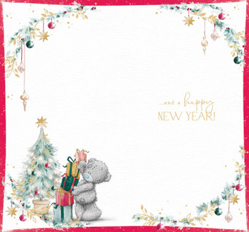 Bear Carrying Gifts Christmas Card