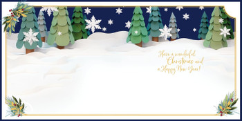 Bear With Present 3D Christmas Wishes Keepsake Card