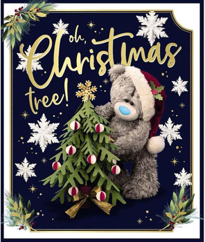 Bear By Tree Photo Finish Christmas Card