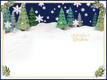 Bears Holding Gift Special Couple 3D Christmas Keepsake Card