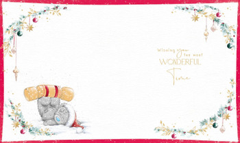 Bear Holding Large Cracker Amazing Uncle Christmas Card