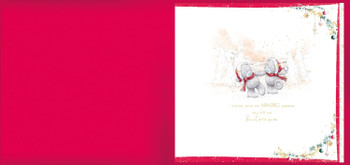 Bears In Scarves And Hats Wonderful Wife Large Luxury Boxed Christmas Card