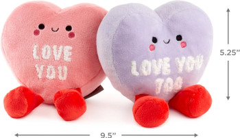 Better Together Candy Hearts Magnetic Plush Pair