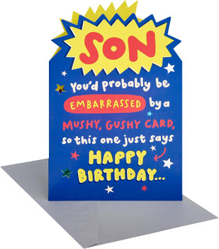 Sentimental Design Son Birthday Card