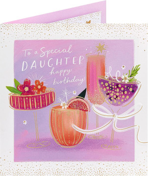 Cocktails Design Daughter Birthday Card