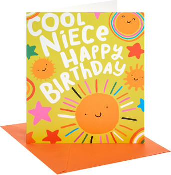 Colourful Design Neice Birthday Card