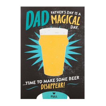 Dad Father's Day Magical Hallmark Card Make The Beer Disappear Medium