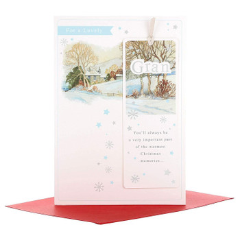 Lovely Gran Christmas Card 'Removable Bookmark'