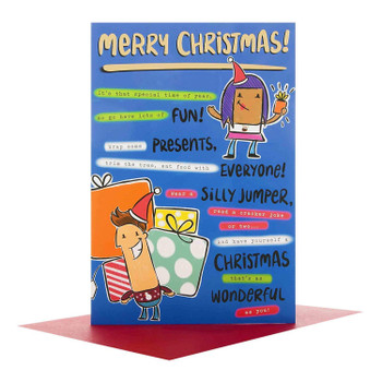 Merry Christmas Card 'Wonderful'