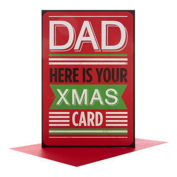 Hallmark 25495414 Dad Medium Christmas Card"Funny"