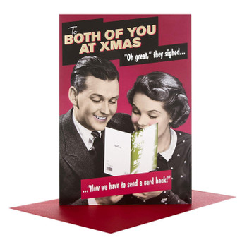 Hallmark to Both Of You At Xmas Christmas Humour Card 'Oh Great' Medium