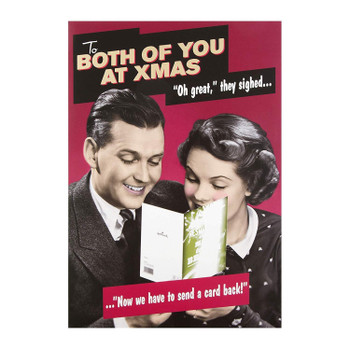 Hallmark to Both Of You At Xmas Christmas Humour Card 'Oh Great' Medium