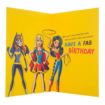 Hallmark 25491258 DC Comics Birthday Card "Girl Power" - Medium