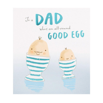 Dad Father's Day Hallmark Modern Humour Card Good Egg - Medium