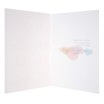 90th Birthday Card "Enjoy Every Minute" with Foil Finish