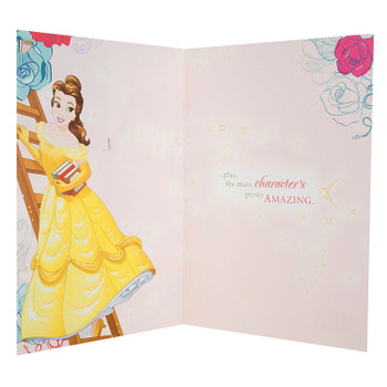 Hallmark Beauty and the Beast Birthday Card "Keepsake Book" Medium