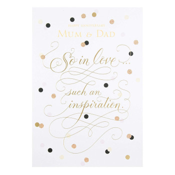 Hallmark Mum and Dad Anniversary Card "Inspiration" Medium