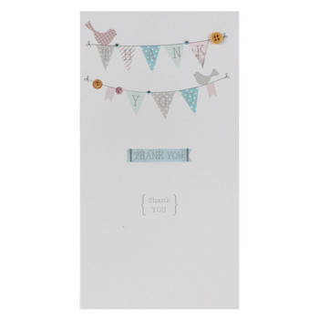 Thank you Card, Bunting 