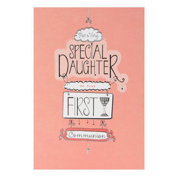 Hallmark Communion Card For Daughter 'Pride And Happiness' Medium