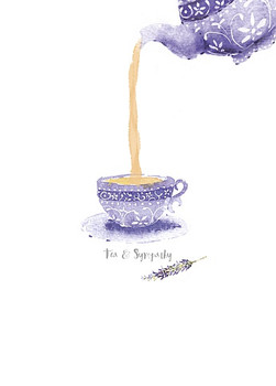  Sympathy l Card  Tea Pot 