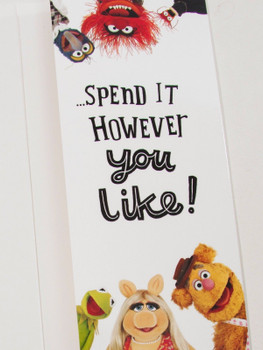 The muppets here's a little something money wallet card