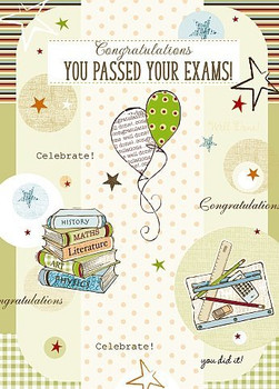 Wishing Well Studios Greetings Card Exam Congratulations