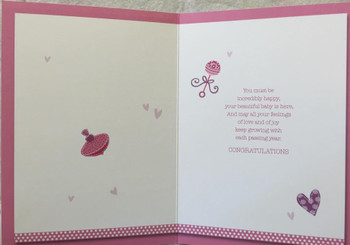 New Baby Girl Congratulations/Greeting Card