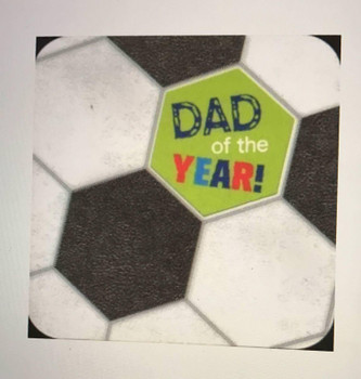 Dad of the Year on Father's Day Sport Foot Ball New Hallmark Card