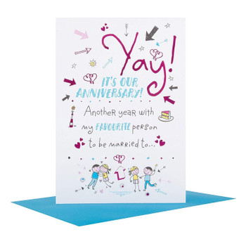 Hallmark Anniversary Card"Happy Ever After" Medium