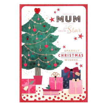 Hallmark Mum Christmas Card 'You're a Star' Medium