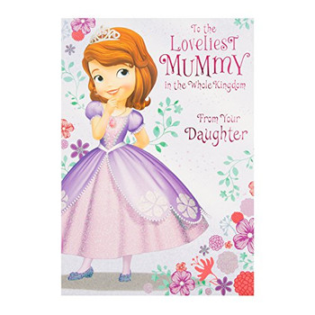 Hallmark 25475297 Princess Sofia Mummy Mother's Day Card"from Your Daughter"Medium