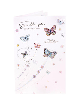 For a Granddaughter Who Means so Much, Birthday Greetings Card