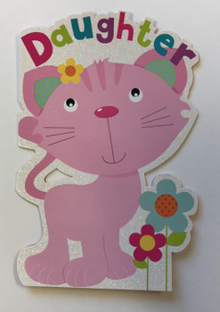 Daughter Kitty Birthday Card