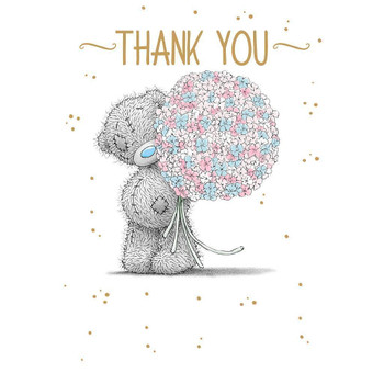 Me to You Thank You Card Blank Inside Thanks Cards Tatty Teddy Bear