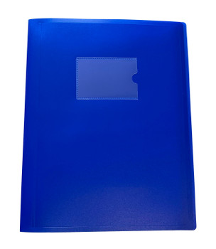 A4 Blue Flexible Cover 10 Pocket Display Book