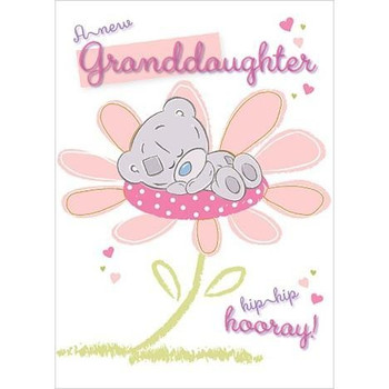 New Baby Granddaughter Me to You Bear Card