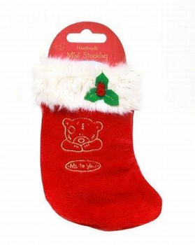 Me To You Mini Tatty Teddy Christmas Stocking, Red