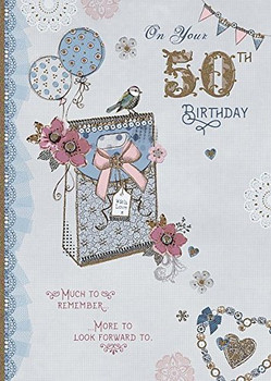 On Your 50th Birthday Card Age 50 For Her