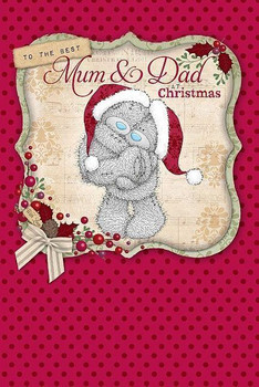 Me to You Bear Best Mum & Dad Christmas Card